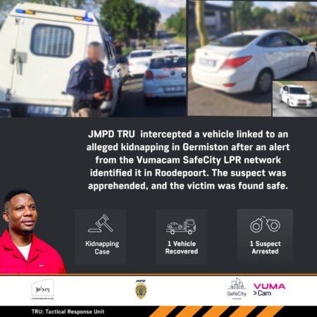 Kidnapping suspect intercepted and victim found safe