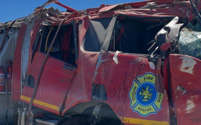 One injured in a tragic accident involving a fire truck, Rustenburg
