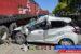 A light motor vehicle and a stationary truck collided on the R511 near Laezonia, Centurion